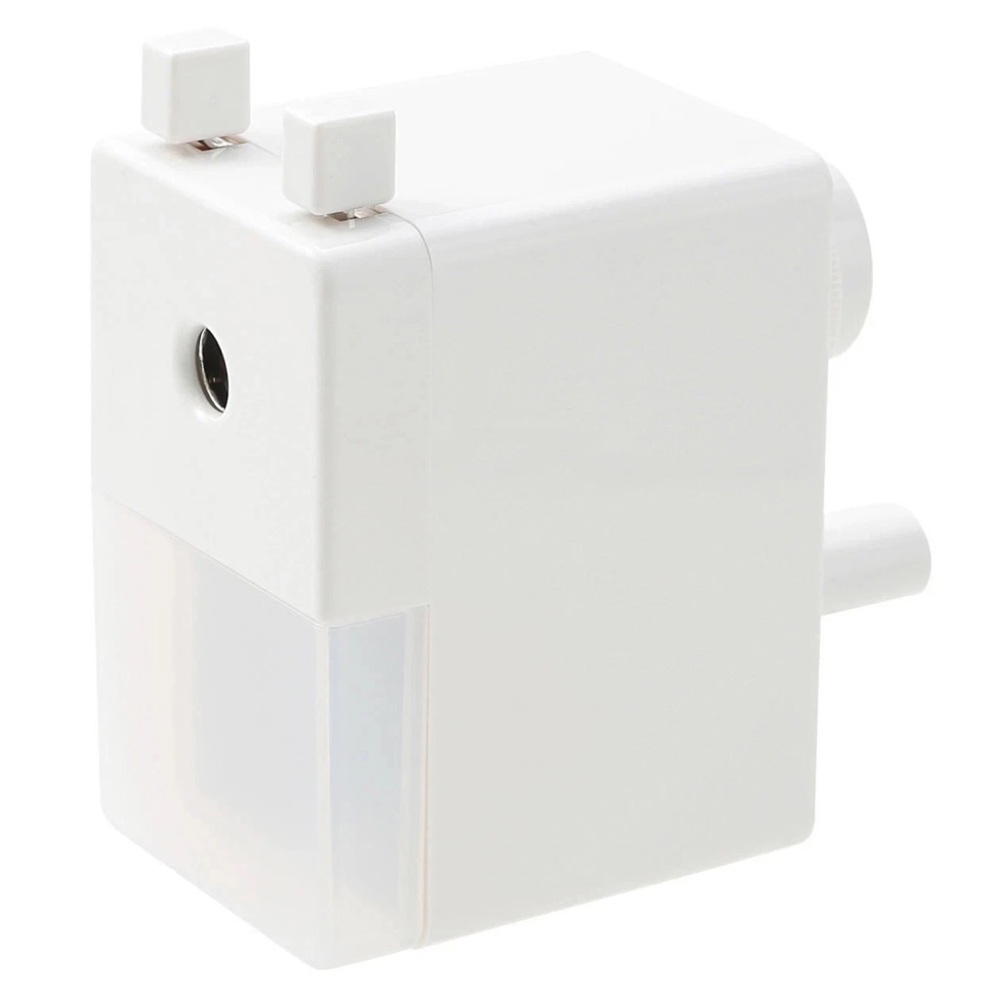 New Muji Manual Pencil Sharpener Hand Crank Small W55xD106xH103mm White Japan
